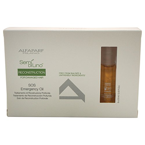 Alfaparf Milano Semi Dilino Reconstruction For Damaged Hair Sos Emergency Oil 6 X 0.43 Oz S (885740939366)