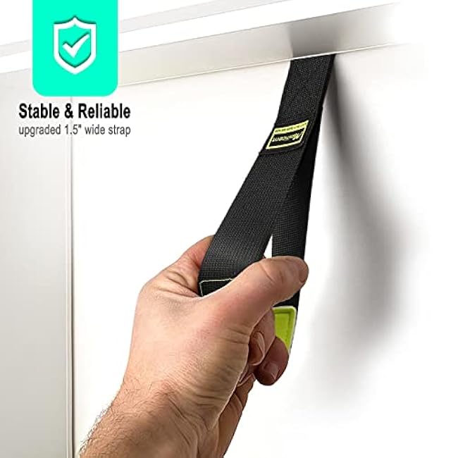 Door Anchor for Resistance Bands, Heavy Duty Padded Door Anchor System Door Hook, Must-Have Workout Exercise Bands Attachment Compatible for Loop Bands, Resistance Tube