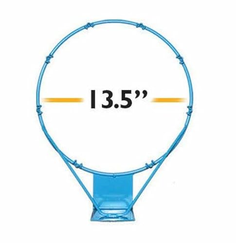 Dunn-Rite Products 13.5 Inch Poolsport Rim555 Outdoor Stainless Steel Swimming Pool Backboard Replacement Basketball Hoop Rim For Adults And Kids, Light Blue #TOP1