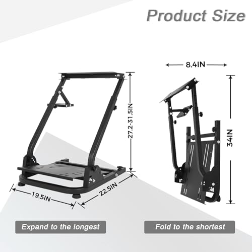 Hottoby RACING WHEEL STAND 1 Simulator Cockpit Steering Wheel Stand Foldable&Multi-Level Adjustable Fit thumb #6