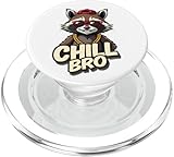 Photo Gallery chill bro cool raccoon vibes popsockets popgrip per magsafe Photo Gallery chill bro cool raccoon vibes popsockets popgrip per magsafe