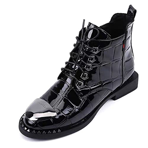Bottes femmes grimpantes croisées en cuir avec doublure peluche