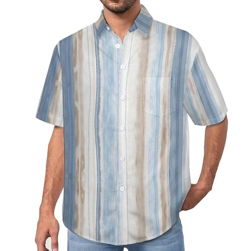 Funky chemises hommes à rayures verticales pour affronter la chaleur