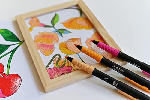Bic Intensity Premium Felt Tip Pens for Adults and Children in 12 Colours with Comfortable Rubber Handle and Sturdy Tip, 977891