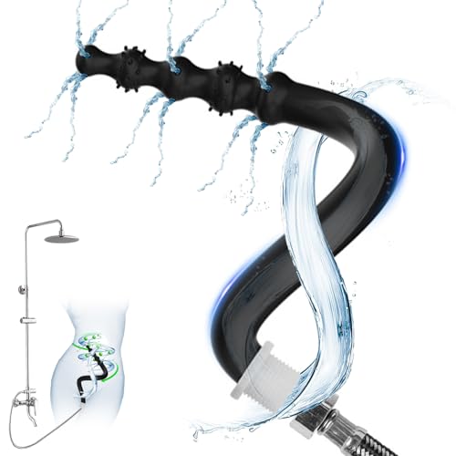 BDSMJOY Po Dusche mit 5 Analkugeln,Analdusche Einlauf Klistiere zur Darmreinigung Intimdusche erotisches Sexspielzeug für Paare extrem sex (Dornige - 30 cm)