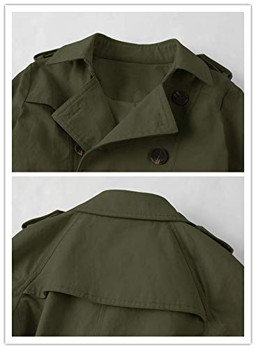 Kids Boys Girls Lightweight Trench Coat Double Breasted Classic Belted Jacket Spring Fall Outwear Dress Coats #TOP4