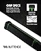 Buttendz Fusion Z Hockey Stick Replacement Grip - Reusable Design, Small Knob Player Grip for Top Hand Mobility, Fits All Stick Sizes (Black, Green Drip)