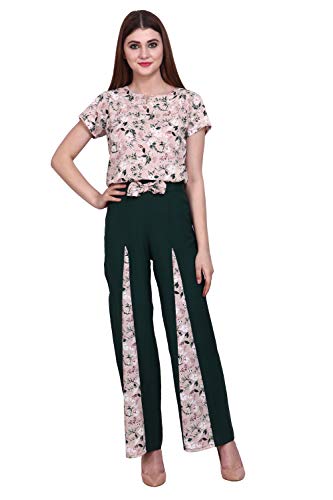 Image of POPWINGS Casual Bagru Printed Cotton Top and Skirt Set for Women || Pom Pom Top and Long Slit Skirt Set for Women || Two Piece Women Set for Summer