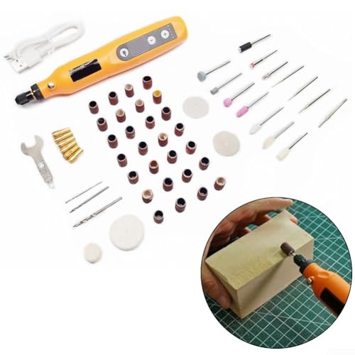 ReachMall Lightweight for MINI Cordless Rotary Tool, 5 Speed USB Charging Rotary Tool Kit, Multi-Purpose 3.7V Power Rotary Tool, for Creating Resin Crafts