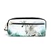 Produktbild Flying Unicorn Forest Pencil Case Reißverschluss für Student Boy Girl Pen Briefpapier Tasche Leuchtturm Tasche Geldbörse Kosmetik Make-up Tasche