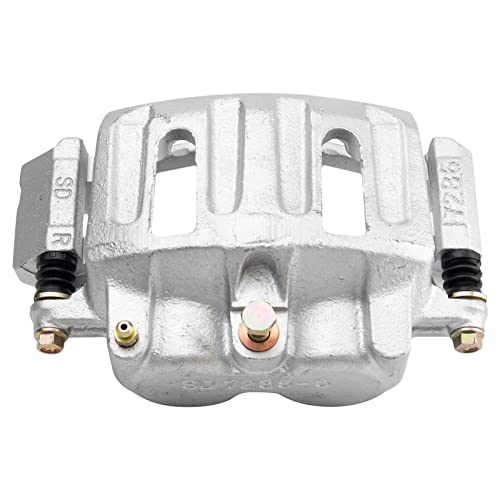 Image of TRQ Front Right Brake Caliper w /Bracket Passenger Side | For 1997-2001 Ford F-150 2002 Lincoln Blackwood