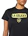 adidas Women's LA Galaxy MLS Short Sleeve T-Shirt, Black/LA, X-Small
