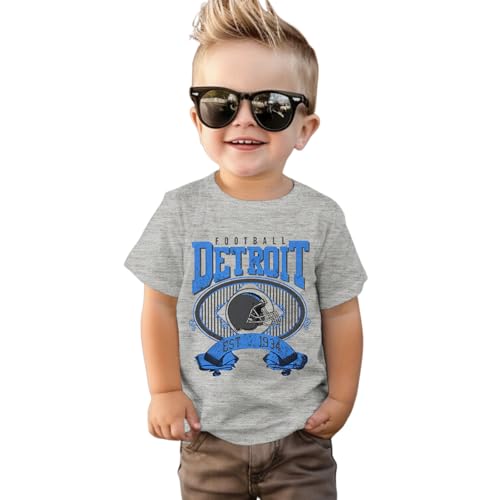 Toddler Football Shirt Boy Girl Football Team T Shirt Fans Lover Outfit Kid Game Day Tee Short Sleeve Tops