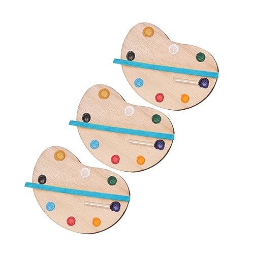 NUOBESTY 3stücke Teiliges Miniatur-palettenmodell Für -Dekoration Maßstab Nachbildung Für Kreative Bastelprojekte Und Miniaturwelten