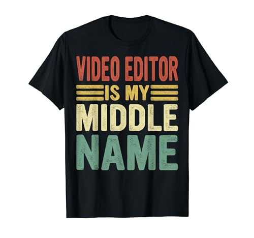 Mens Funny Video Editor Outfit Job Profession Humor Saying T-Shirt