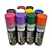 Produktbild Sprühfarben-Set 10 Farben je 200 ml. Schnelltrocknende Graffiti-Farben Sprühdose Sprühlack Spraydose Sprayfarben für Holz Stein Wand Metall Glas. Schwarz Weiß Blau Grün Rot Gelb Lila Orange Pink Braun