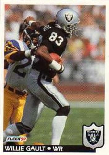 1992 Fleer #195 Willie Gault Los Angeles Raiders NFL Football Card NM-MT