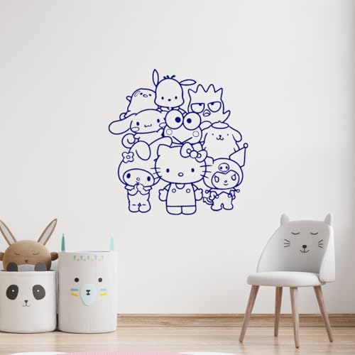 Vinilo decorativo Sanrio Friends 22x21 pulgadas miniatura 5