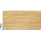 アイリスオーヤマ ホットカーペット 本体 88×176cm 5段階温度調節 電気カーペット 電気マット ホットマット ダニ退治 足元 暖房 省エネ フローリング はっ水加工 防水 HCM-1809FL-M 木目調