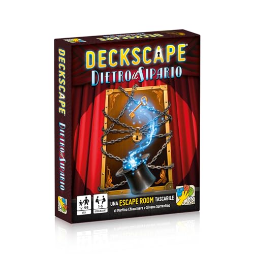 DV Giochi - Deckscape-Detrás De La Cortina - Una Escape Room De Bolsillo - Edición Italiana, Multicolor, DVG5703