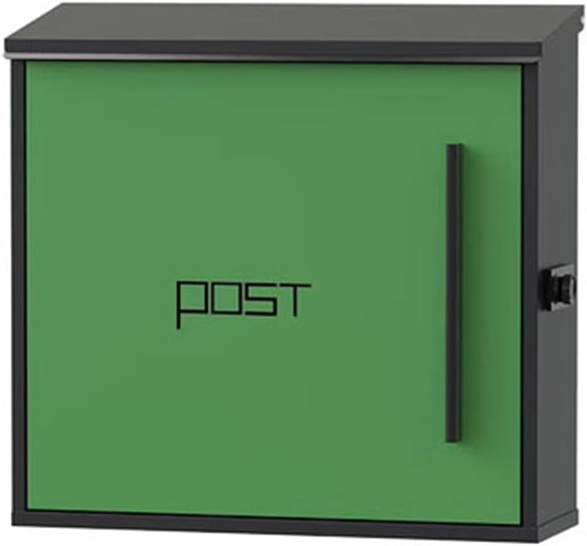 HBJWOV Indoor and Outdoor Mail Boxes Creative Villa Email Boxes(Gray)