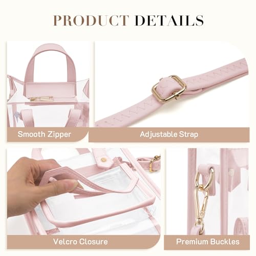 Missnine Small Clear Bag For Stadium Event Approved Clear Purse Women Pvc Crossbody Bag Concert Shoulder Handbag thumb #3