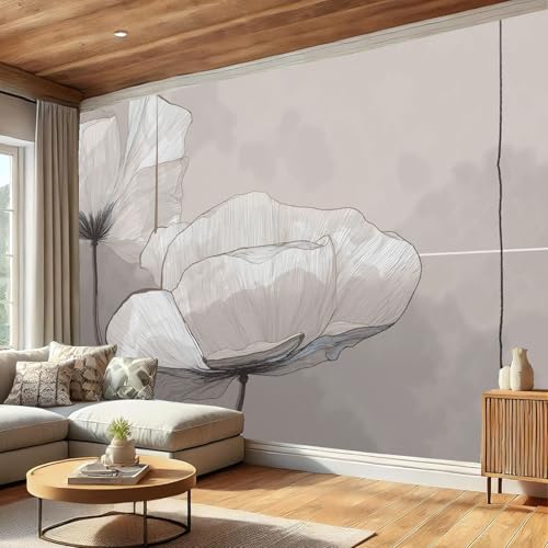 Papier Peint Moderne Gris Cache-Défauts Grand Format pour Rénovation Mur