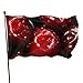 Drapeaux décoratifs Uniques 3x5ft,Drapeaux personnalisés pour thèmes de Vacances,Drapeaux d'intérieur et d'extérieur,Drapeaux de Jardin,Fruits Rouge Cerise.