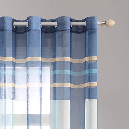 MIULEE Tende Voile con Anelli Trasparenti con