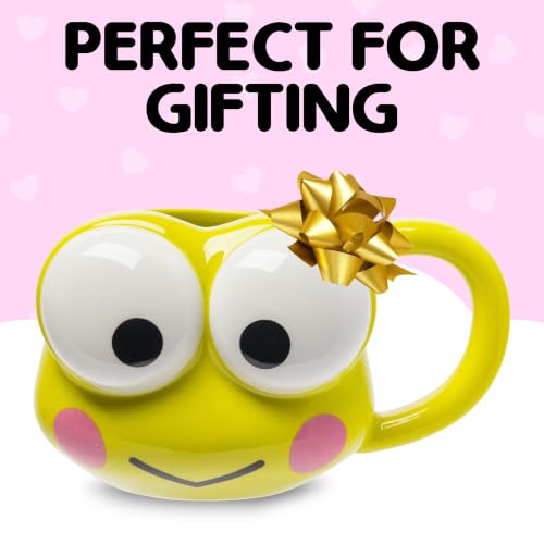 Image of Silver Buffalo Sanrio Hello Kitty Keroppi, 3D Sculpted Mug, 20oz