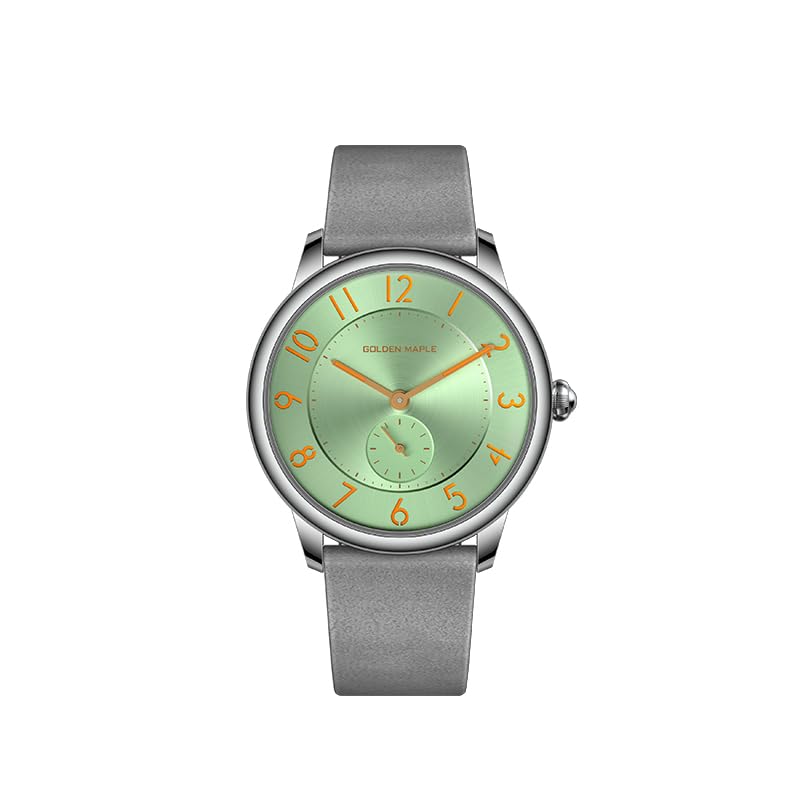 Montre en cuir GOLDEN MAPLE montre à quartz suisse pour femme idée cadeau