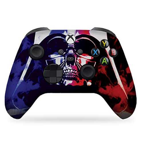 darth vader custom - Original Xbox Wireless Controller Special Edition Customized by DreamController Compatible with Xbox One S/X, Xbox Series X/S & Windows 10 Made with Advanced HydroDip Print Technology(Not Just a Skin)