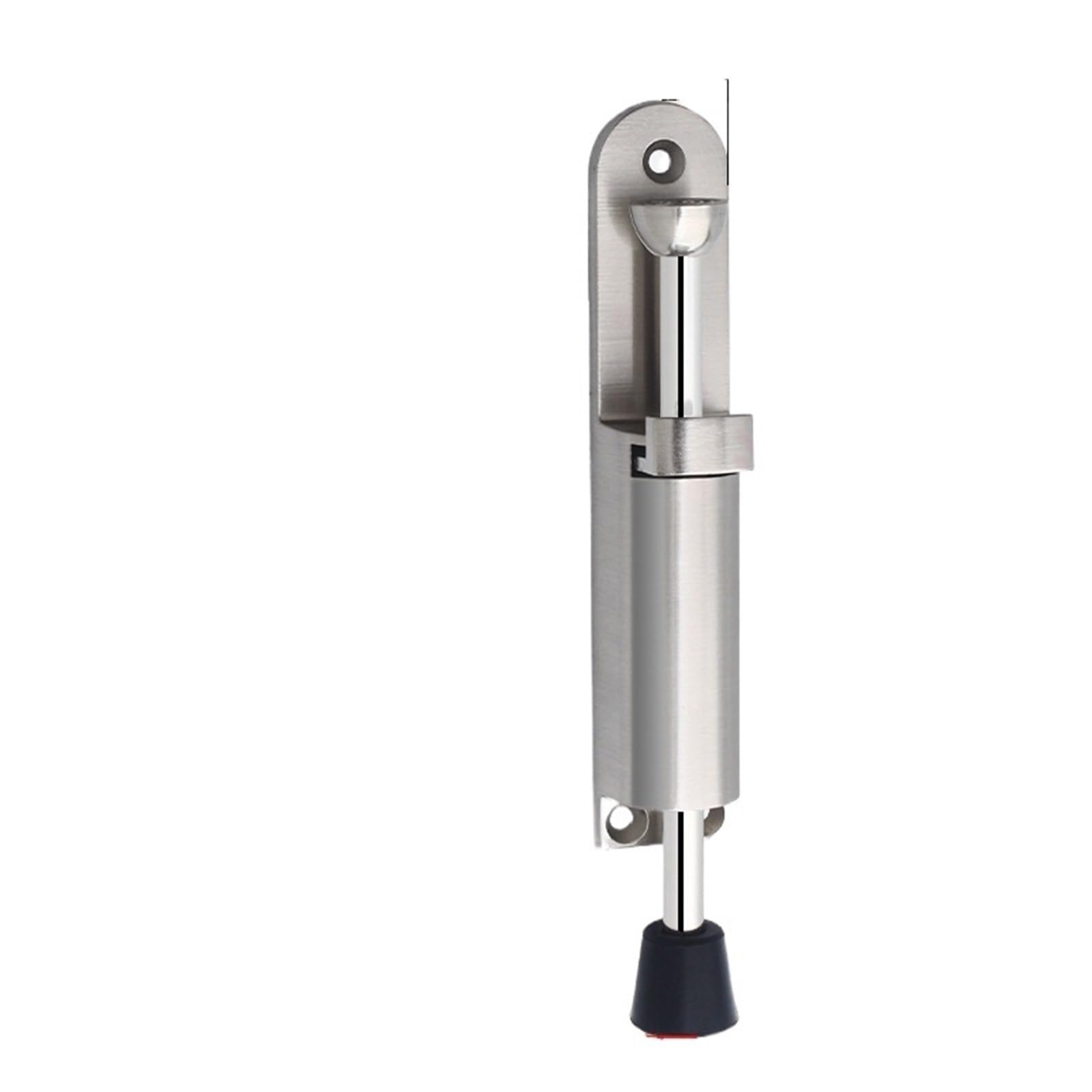 Door Stop Easy Step Door Stopper Kickdown Stop Spring Loaded Telescopic On/Off Holder Randomly Hardware(Big-Silver)