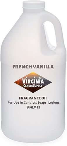 Aceite de fragancia de vainilla francesa (jarra de 64 onzas) para hacer velas, hacer jabón, hacer tartas, aerosoles para habitación, lociones,