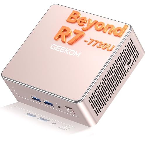 [3-Jahren-Garantie]GEEKOM Mini PC A5 mit AMD Ryzen 5 7640HS(Stärker als 7730U) | 2.5G LAN | Intel NUC Mini PC Win-11 Pro | 16GB DDR4(Besser als LPDDR) + 512GB SSD Mini Computer für Home/Office/Gaming