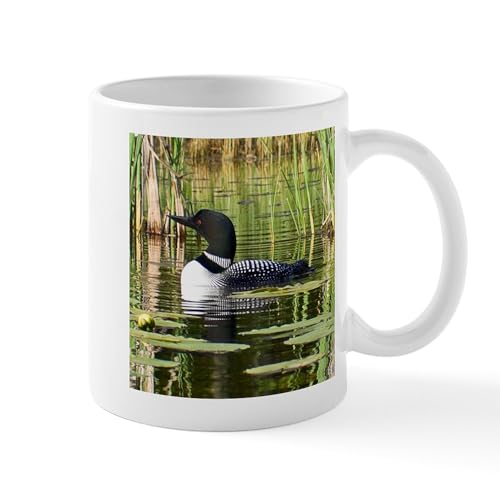 Taza de cerámica CafePress Loon 11 oz miniatura 1
