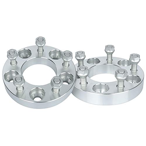 IRONTEK 1in Wheel Spacers 5x114.3mm (73mm Hub Bore, 12x1.5 Studs) 5x4.5 to 5x4.5 Wheel Spacers Adapter 25mm FITS Acura RSX NSX CL TSX TL RL for Toyota Rav4 for Chrysler 300M for Hyundai Tiburon 2PCS