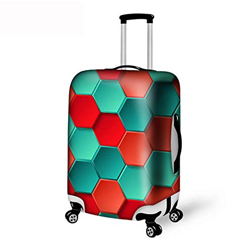 BBOOXX Fundas de Maleta Carretilla Estuche Protector Personalidad Raya Impresión Espesar Viajar Equipaje Funda de Equipaje Luggage Cover T-M(22-24in)