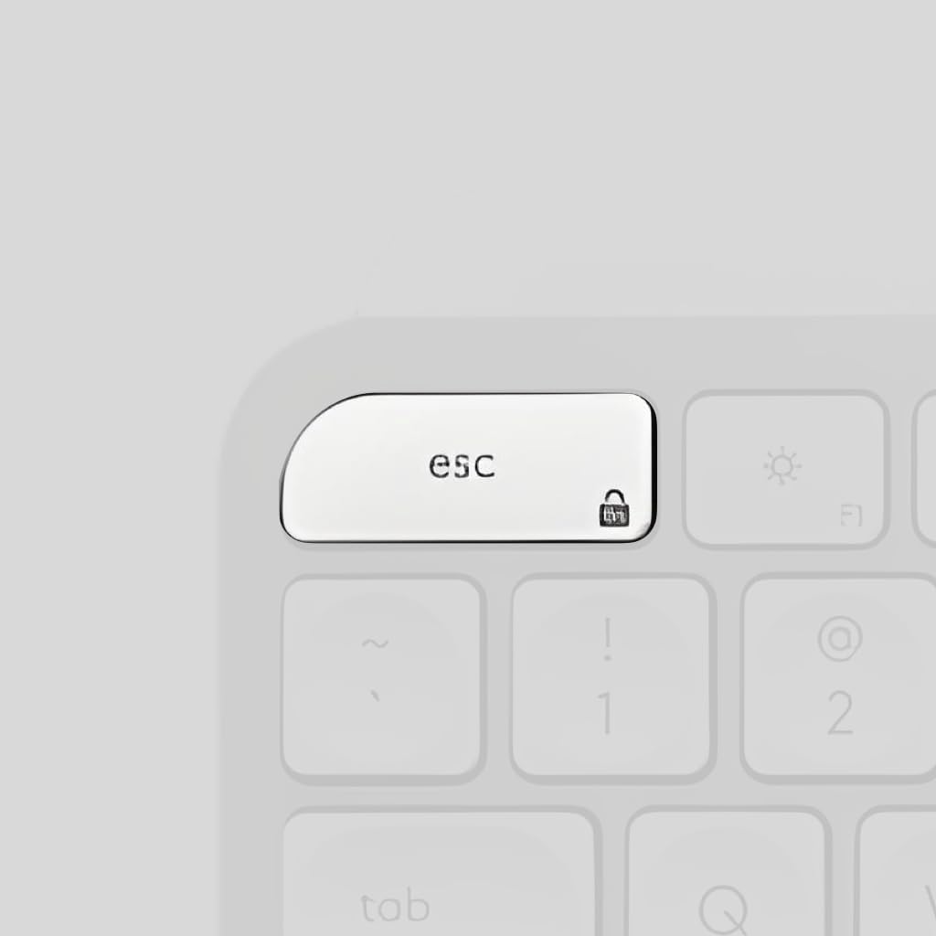 Single Keycap for Logitech Keyboard Craft/MX Keys S/MX Keys Mini/MX Keys S for MAC/MX Keys Mini for MAC (White, 【esc】 Key for MX Keys S)