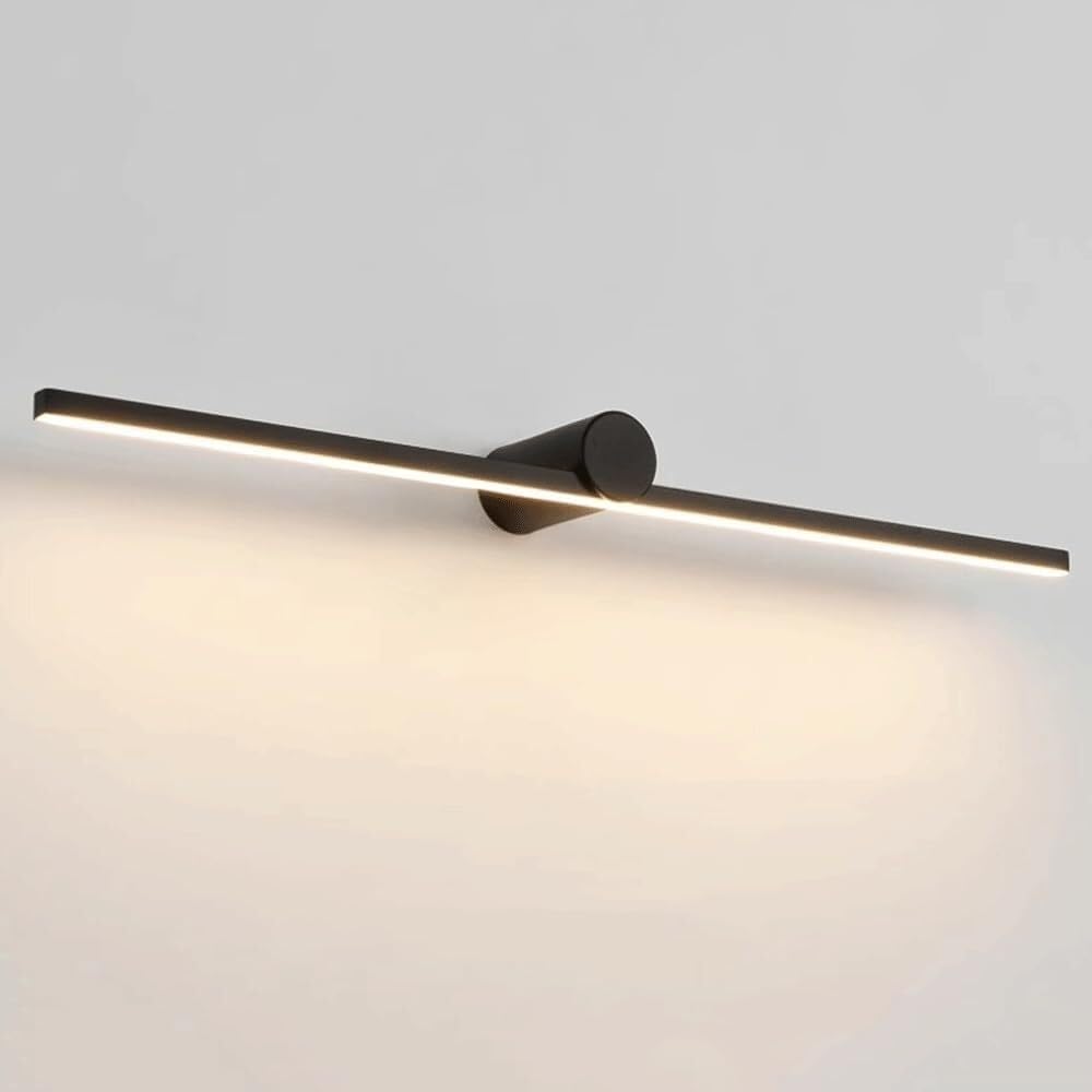 Spiegelleuchte Spiegellampe Moderne minimalistische Wandleuchten, schwarze LED, lange lineare Kosmetikleuchten, Badezimmerspiegelleuchten über dem Spiegel, Bad-Wandleuchte for Schminkspiegellicht(Warm
