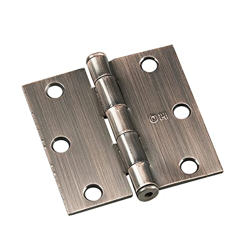 Richelieu Hardware 820Acbb Onward 3-In (76 Mm) Full Mortise Butt Hinge, Brushed Antique Copper (2-Pack) #TOP8