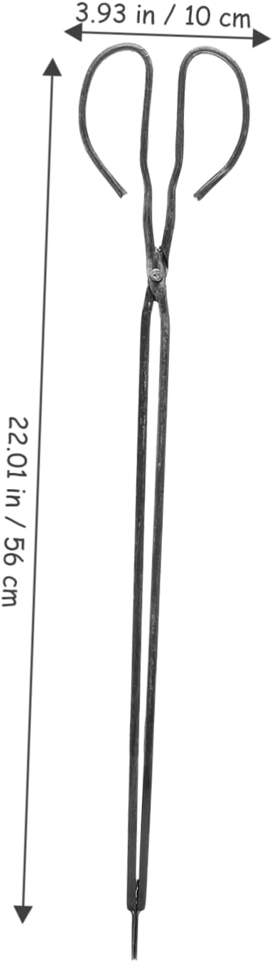 1pc Heavy-duty Charcoal Tong Extended Metal Clamp for Barbecue and Fireplace Use Safe Firewood Grabber Tongs for Cooking and Outdoor Grilling