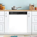 White Dishwasher Magnet Cover Magnetic Sticker Dish Washer Door Panel Cover Fridge Kitchen Appliance Magnet Decal Sheet Decor 22.8x26 inch