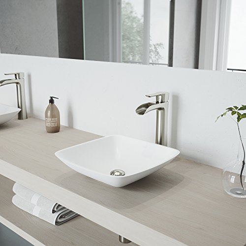 VIGO Niko 11'' H Single Handle Single-Hole Bathroom Vessel Faucet in Brushed Nickel-VG03024BN thumbnail 4