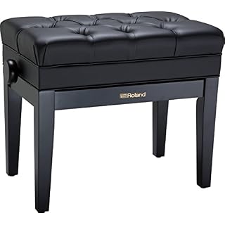 Banc de piano Roland finition Noir satiné avec assise plastique et compartiment pour partitions – RPB-500BK - Les Beatles, Paul McCartney, John Lennon, RIngo Starr, George Harrison