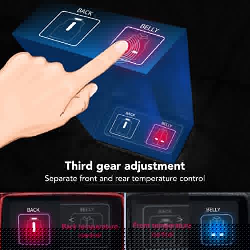 Colete de Aquecimento Elétrico, 25°C-45°C, 11 Lugares Lavável, USB, 3 Níveis de Aquecimento, Casaco