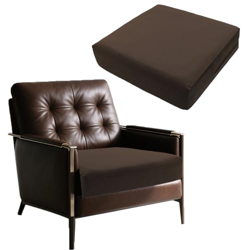 RUIXUAN Sitzerhöhung Sitzkissen Stuhlkissen Aufstehhilfe Sofa Bodenkissen Sitzpolster für Sessel & Liegesessel Extra große Gel-Memory-Schaum Orthopädisch & rutschfest 50x50x12.7 cm