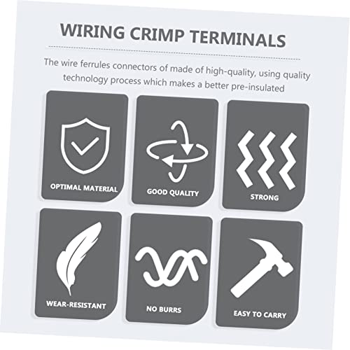 VILLCASE Terminais 1200Pcs Kit De Crimpagem De Conectores Para Carro Kit De Fiação Conector De Crimp