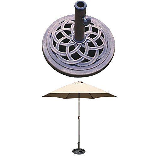 Bronze Powder Coated Finish DC America UBP18181BR 18Inch Cast Stone