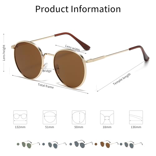 Classic Round Polarized Aviator Trendy Sunglasses for Women and Men3